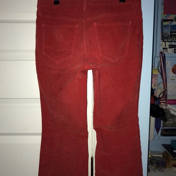 Red corduroy bell bottoms - Picture 5 of 5